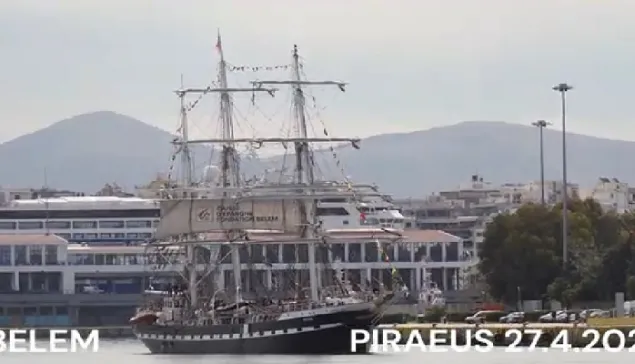 Αναχώρησε εν πλώ απο τον Πειραιά με το Belem η Ολυμπιακή Φλόγα – Βίντεο